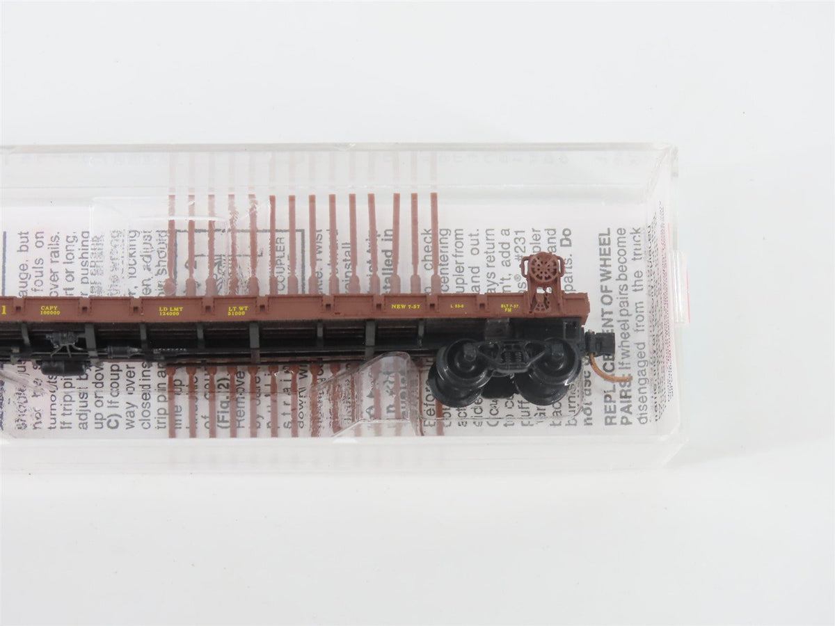 N Scale Micro-Trains MTL 44090 CB&amp;Q Burlington Route 50&#39; Flat Car #93361