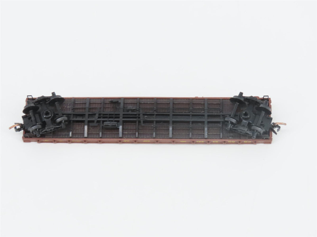N Scale Micro-Trains MTL 44090 CB&amp;Q Burlington Route 50&#39; Flat Car #93361