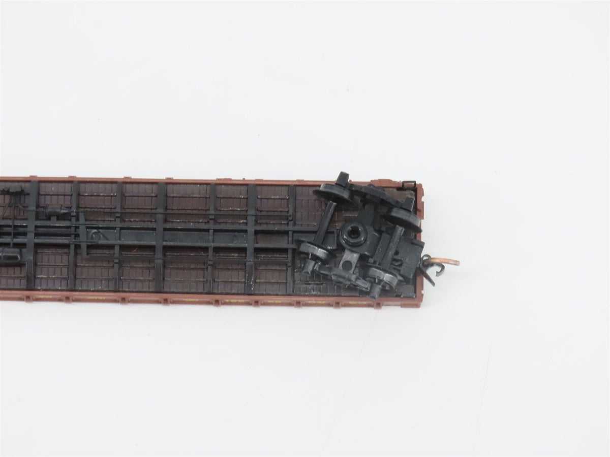 N Scale Micro-Trains MTL 44090 CB&amp;Q Burlington Route 50&#39; Flat Car #93361