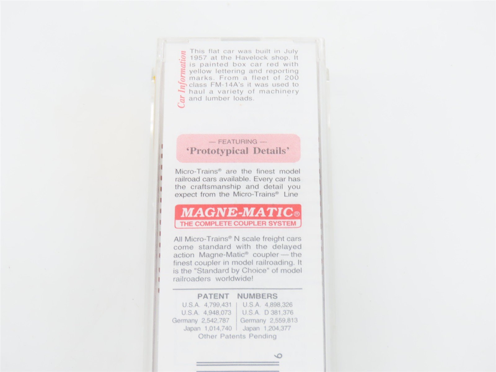 N Scale Micro-Trains MTL 44090 CB&Q Burlington Route 50' Flat Car #93361