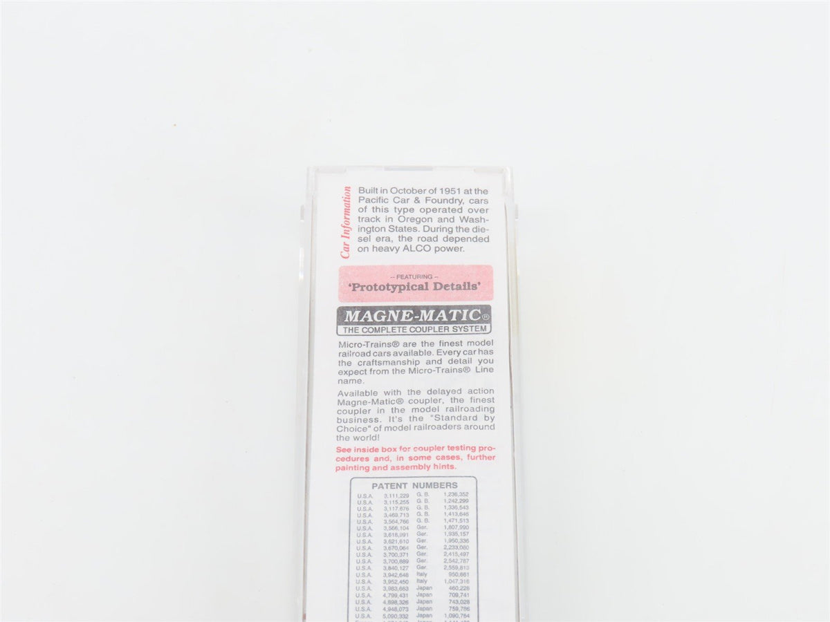 N Scale Micro-Trains MTL 44080 SP&amp;S Spokane Portland &amp; Seattle Flat Car #34034