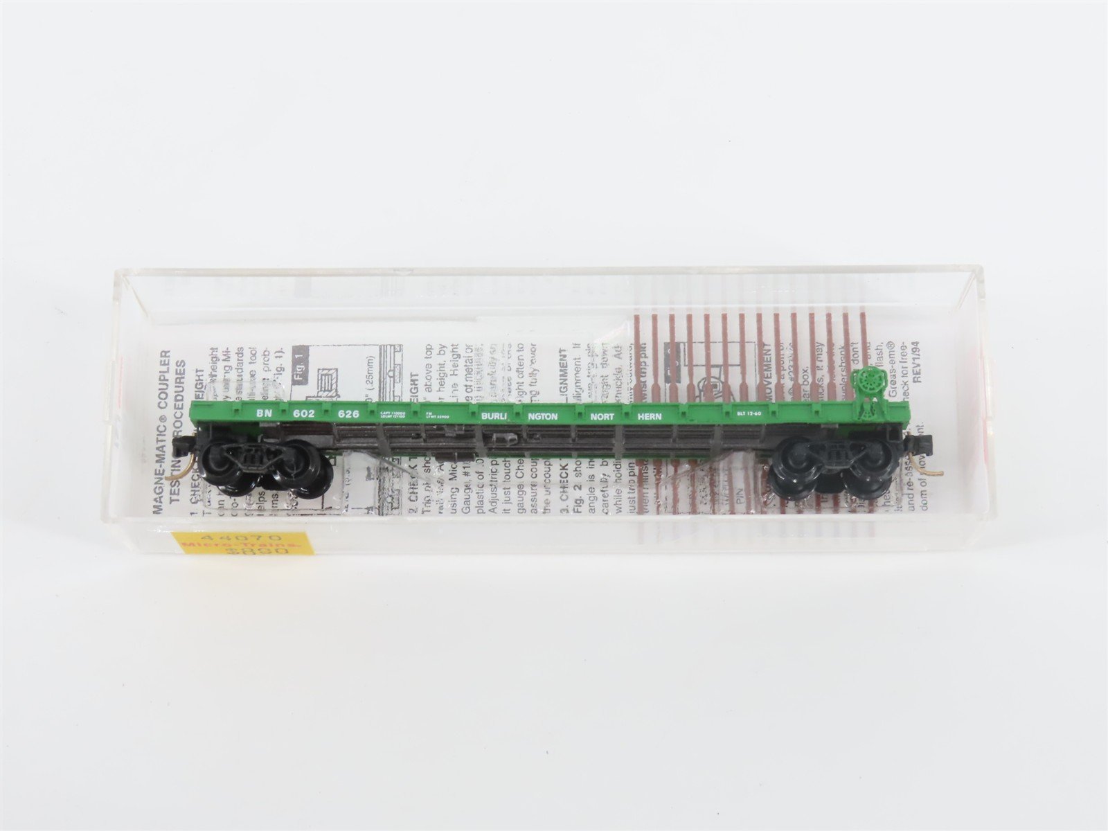 N Scale Micro-Trains MTL 44070 BN Burlington Northern 50' Flat Car #602626