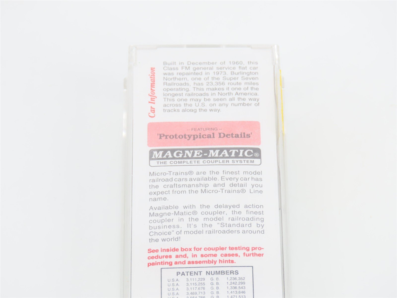 N Scale Micro-Trains MTL 44070 BN Burlington Northern 50' Flat Car #602626