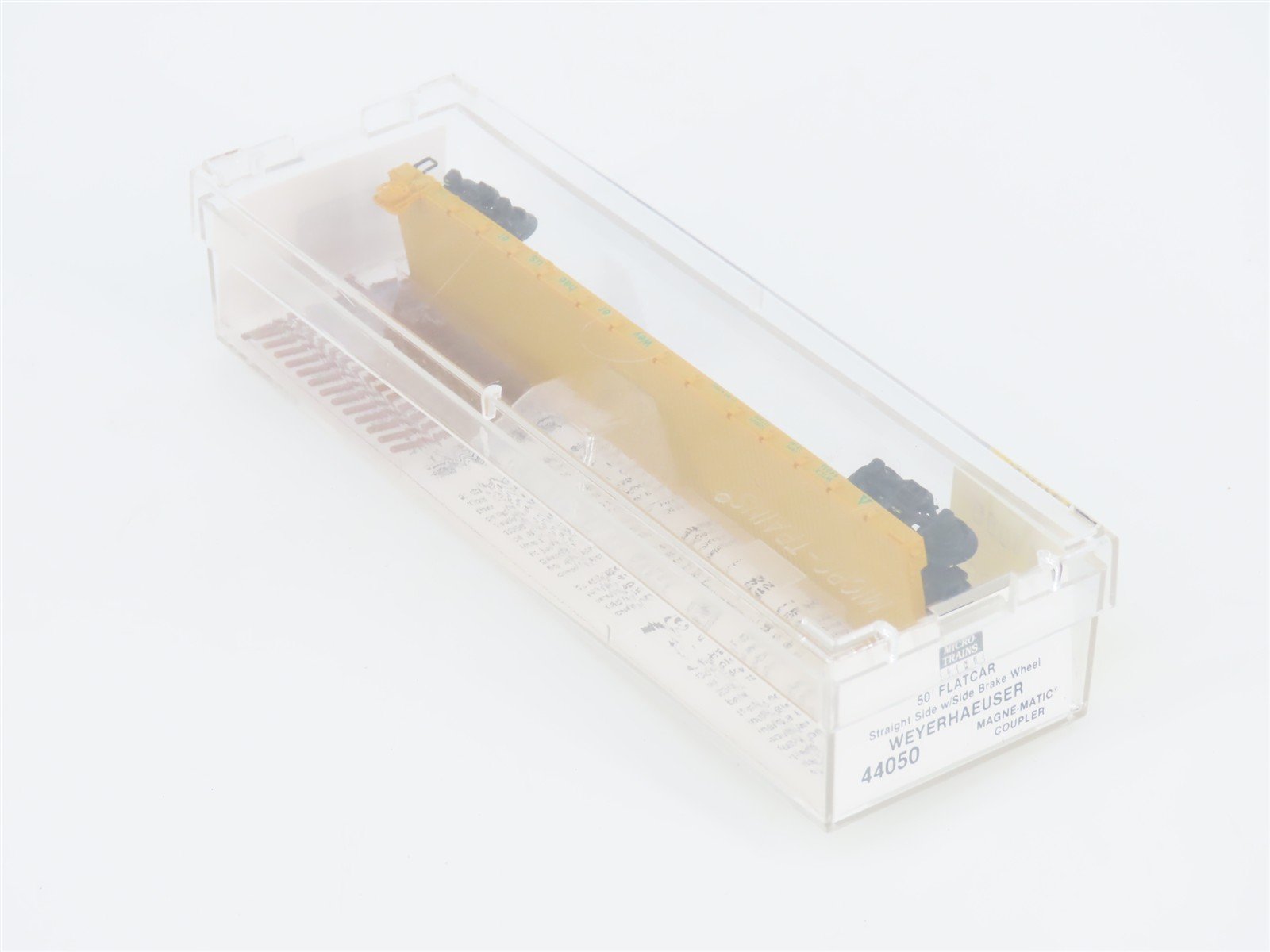 N Scale Micro-Trains MTL 44050 WTCX Weyerhaeuser 50' Flat Car #44056