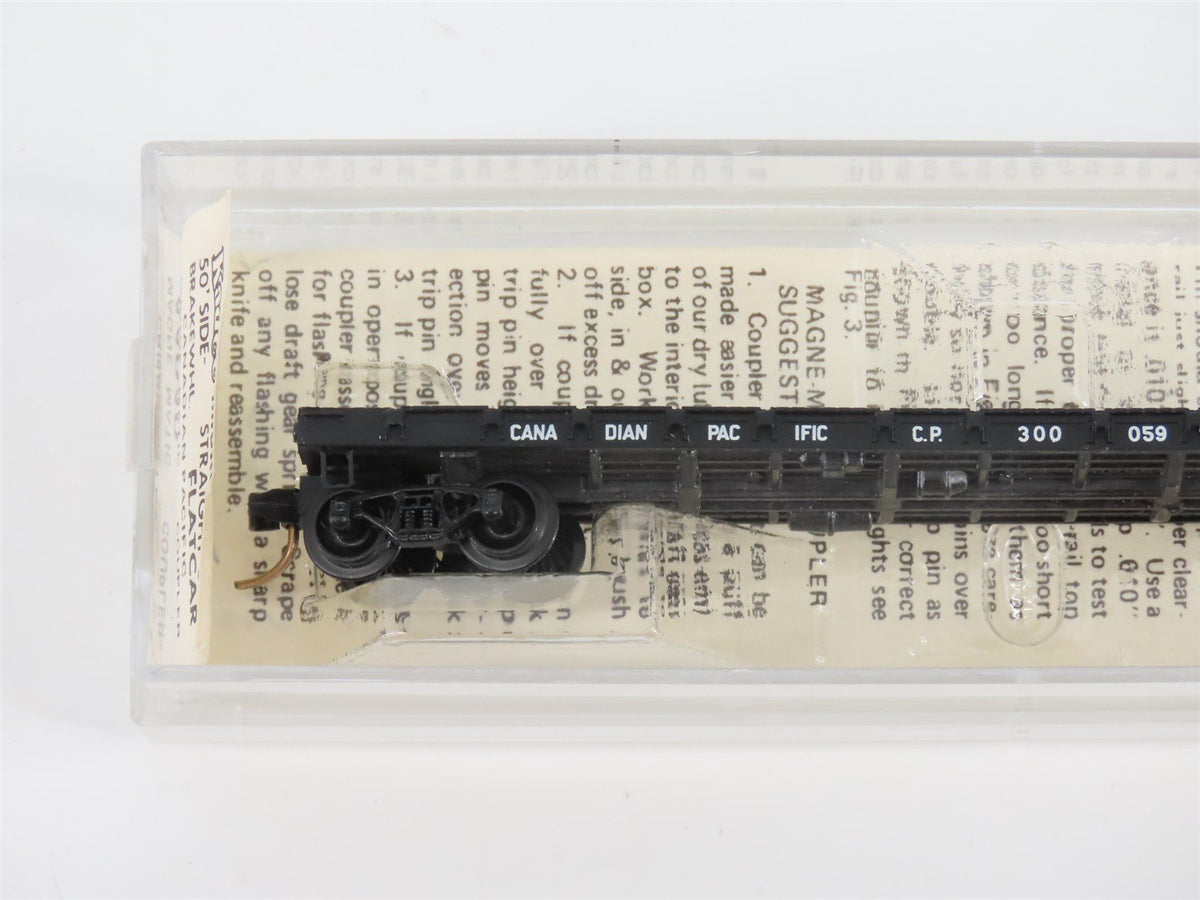 N Scale Kadee Micro-Trains MTL 44040 CP Canadian Pacific 50&#39; Flat Car #300059