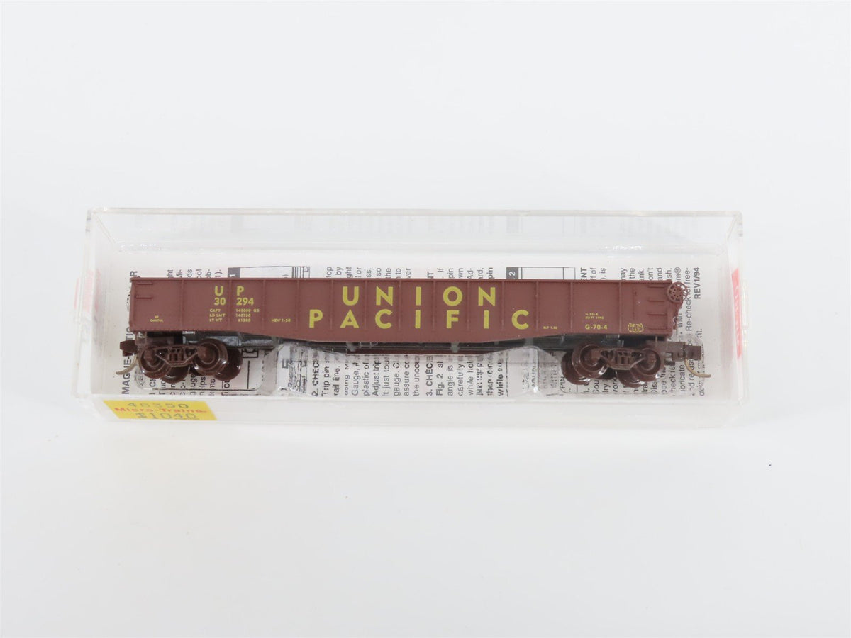 N Scale Micro-Trains MTL 46350 UP Union Pacific Railroad 50&#39; Gondola #30294