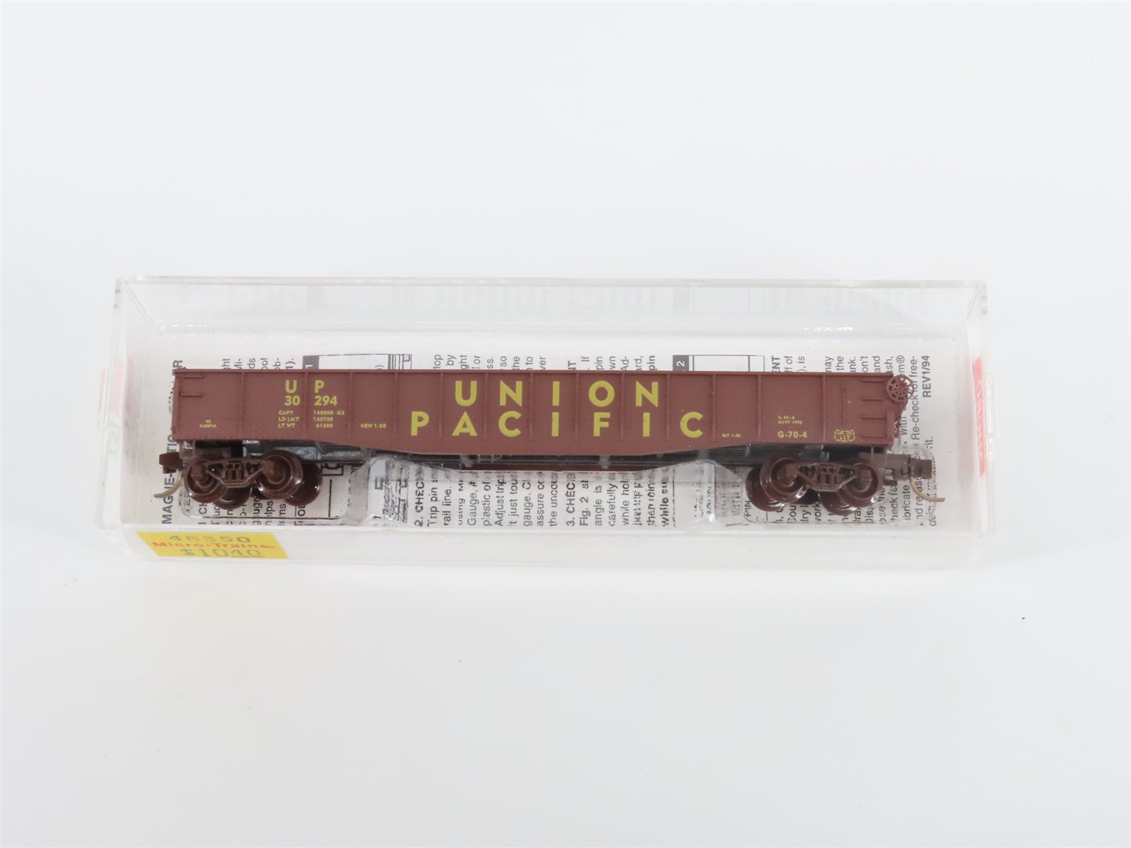 N Scale Micro-Trains MTL 46350 UP Union Pacific Railroad 50' Gondola #30294