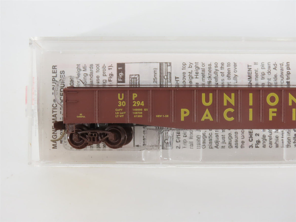 N Scale Micro-Trains MTL 46350 UP Union Pacific Railroad 50&#39; Gondola #30294