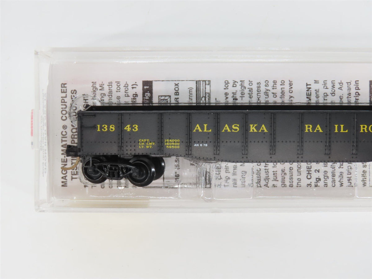 N Scale Micro-Trains MTL 46340 ARR Alaska Railroad 50&#39; Gondola #13843