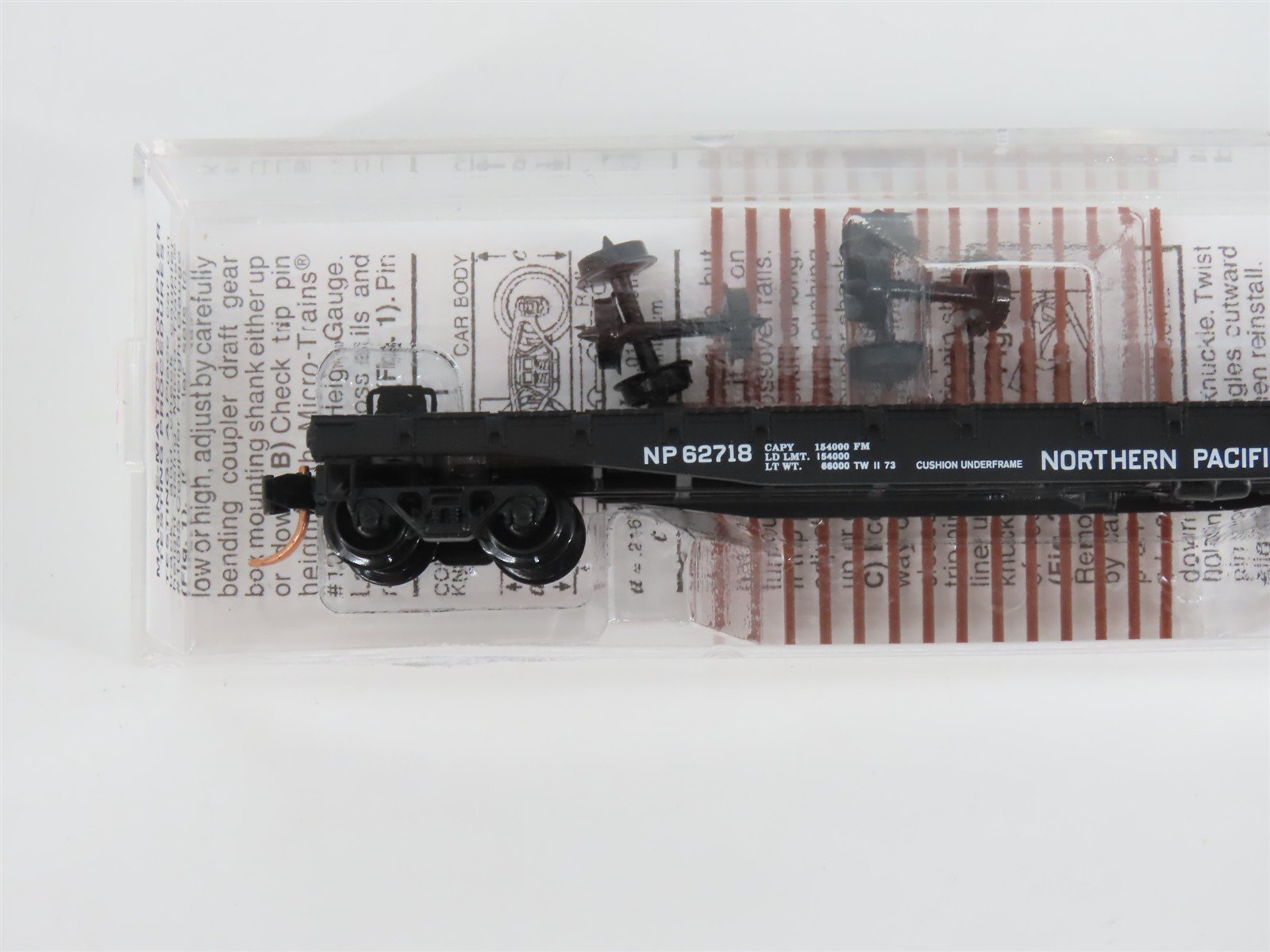 N Scale Micro-Trains MTL 45250 NP Northern Pacific 50' Flat Car #62718