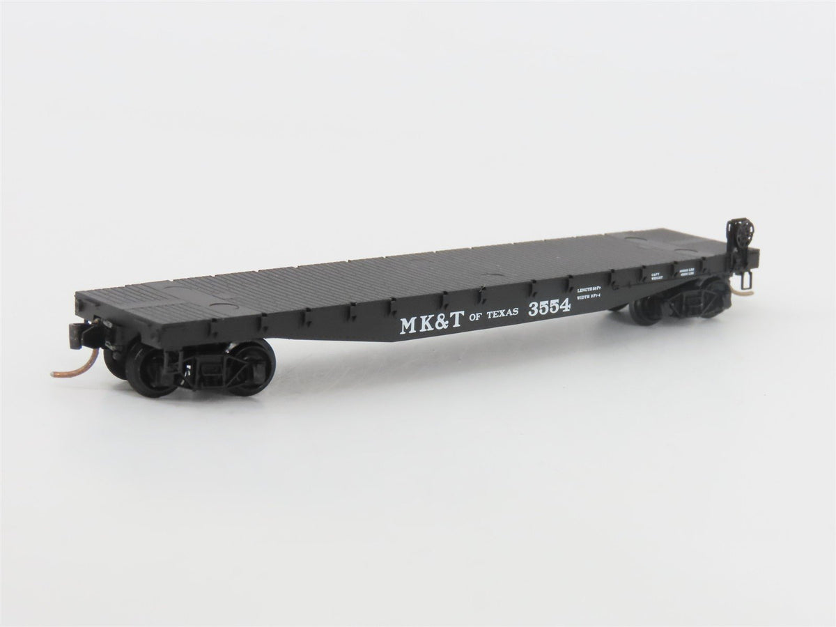 N Scale Micro-Trains MTL 45240 MK&amp;T of Texas 50&#39; Flat Car #3554
