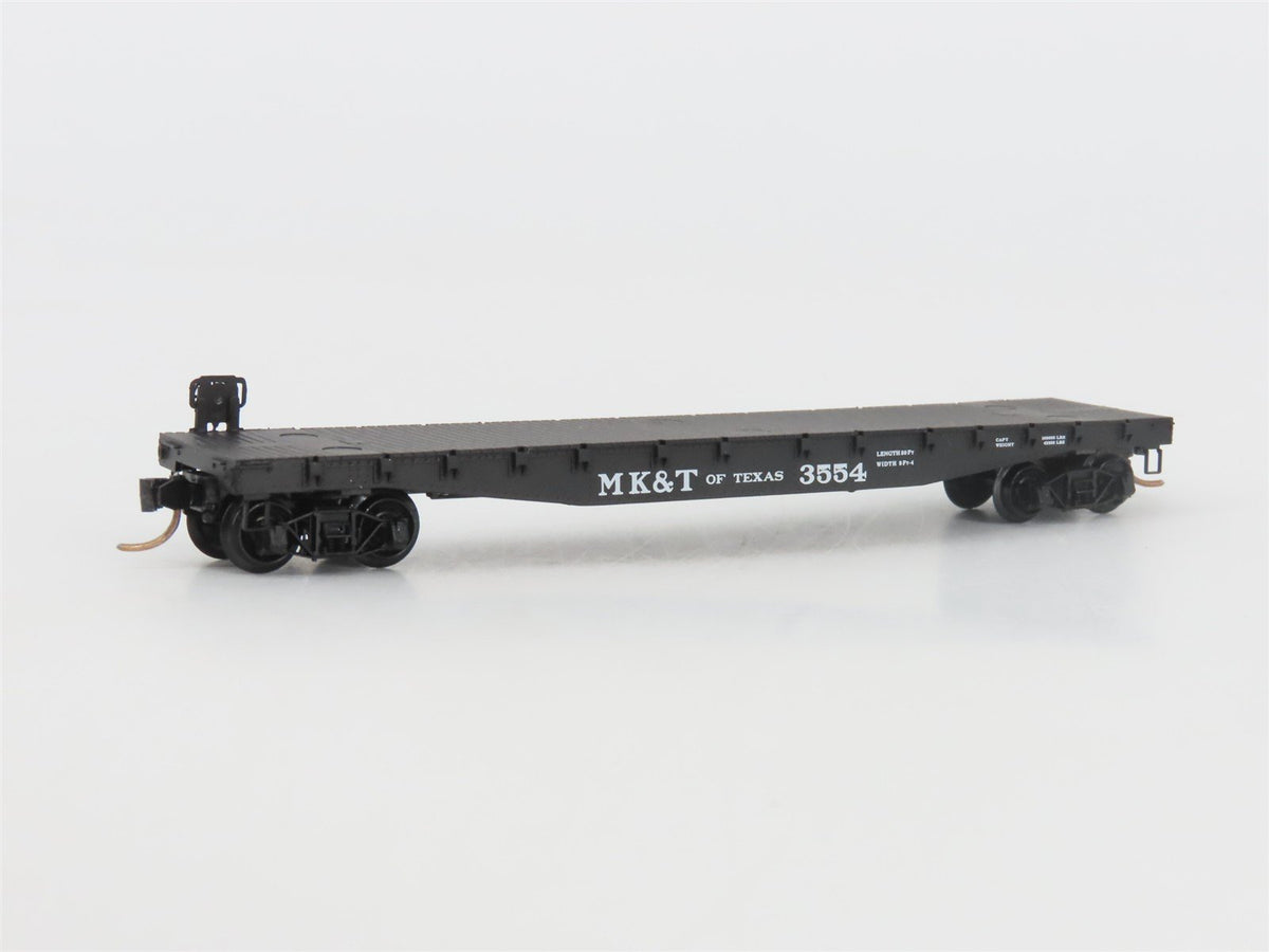 N Scale Micro-Trains MTL 45240 MK&amp;T of Texas 50&#39; Flat Car #3554