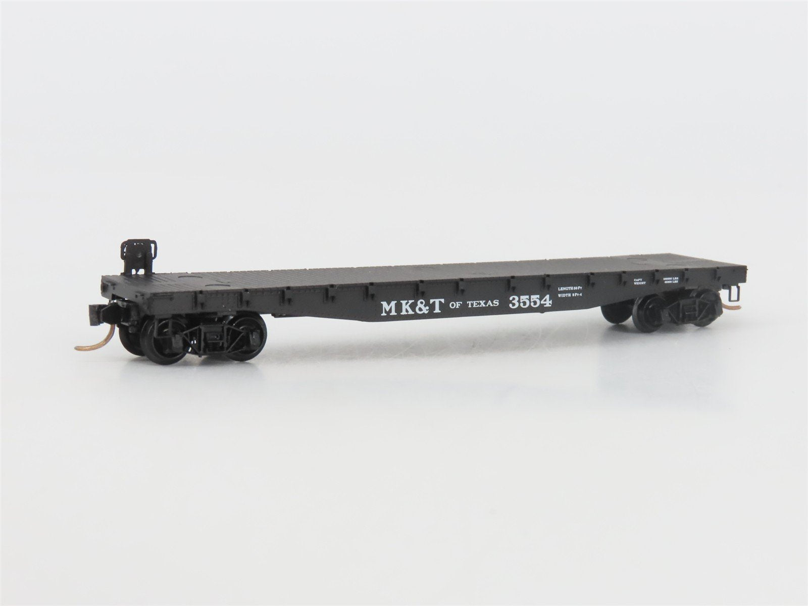 N Scale Micro-Trains MTL 45240 MK&T of Texas 50' Flat Car #3554