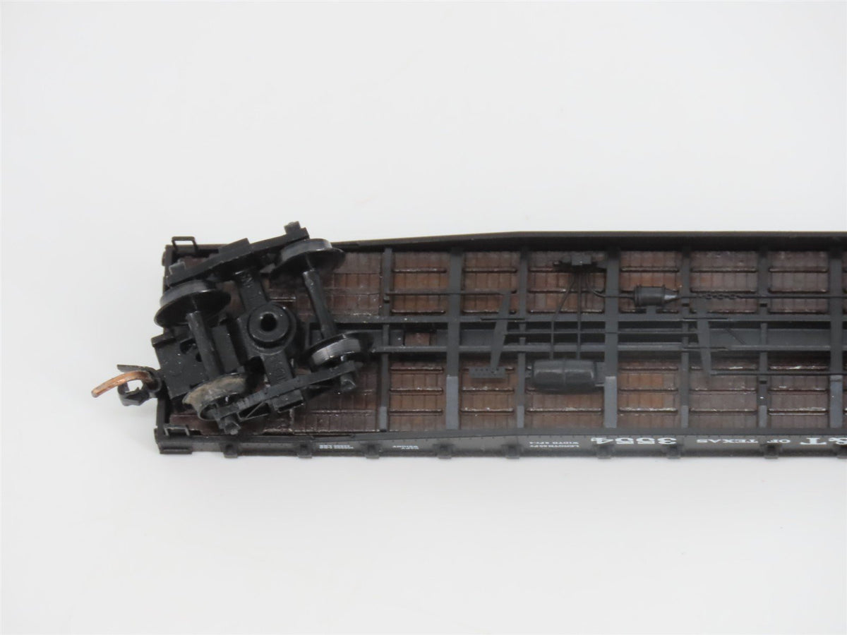 N Scale Micro-Trains MTL 45240 MK&amp;T of Texas 50&#39; Flat Car #3554