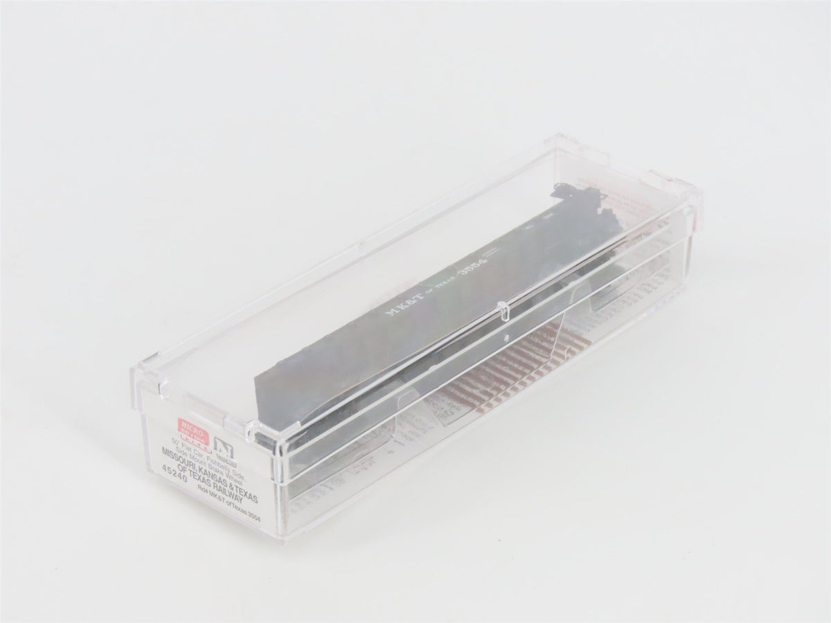 N Scale Micro-Trains MTL 45240 MK&amp;T of Texas 50&#39; Flat Car #3554