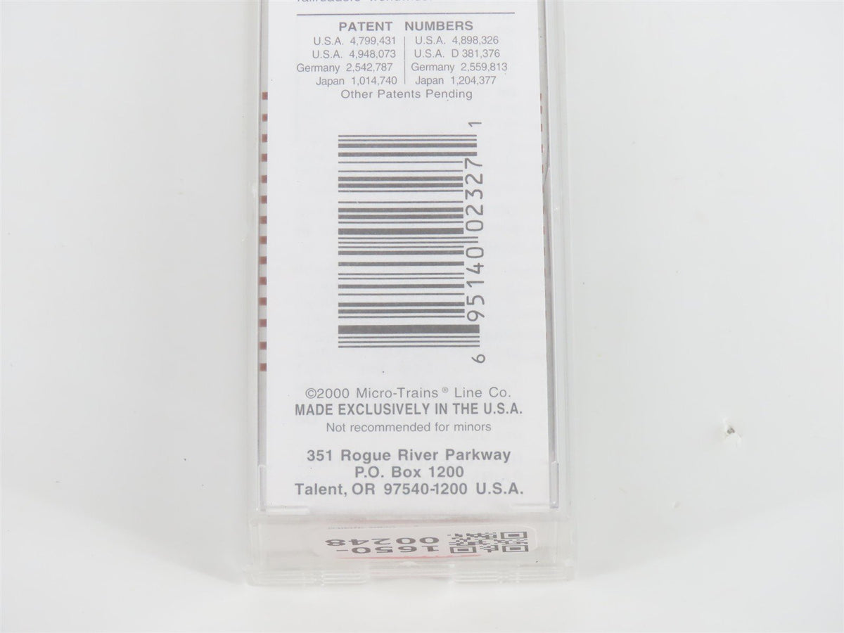 N Scale Micro-Trains MTL 45230 WP Western Pacific Railroad 50&#39; Flat Car #1908
