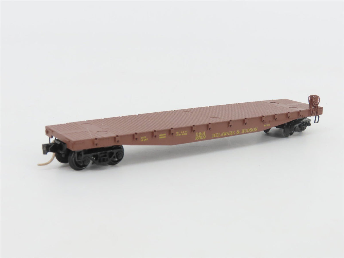 N Scale Micro-Trains MTL 45210 D&amp;H Delaware &amp; Hudson 50&#39; Flat Car #16509