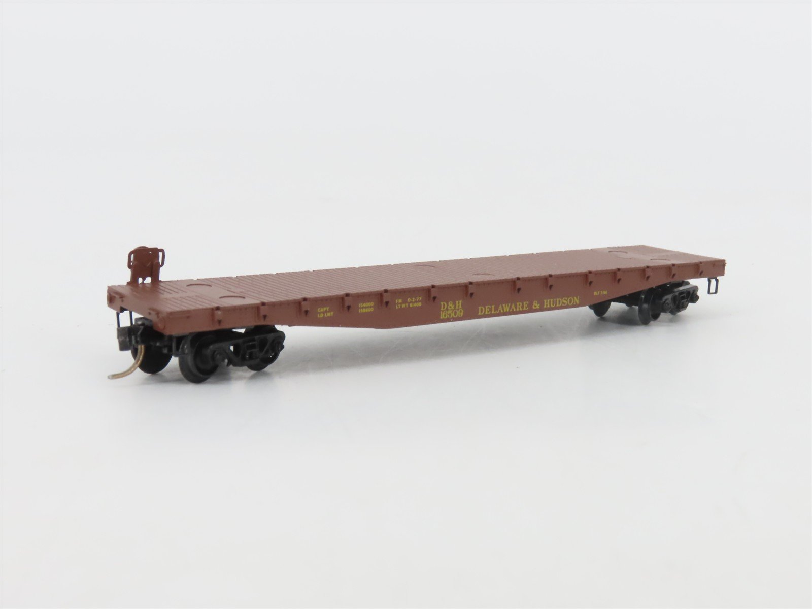N Scale Micro-Trains MTL 45210 D&H Delaware & Hudson 50' Flat Car #16509
