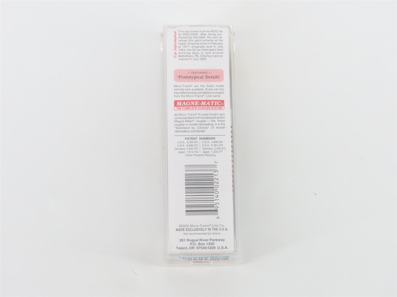 N Scale Micro-Trains MTL 45210 D&H Delaware & Hudson 50' Flat Car #16509