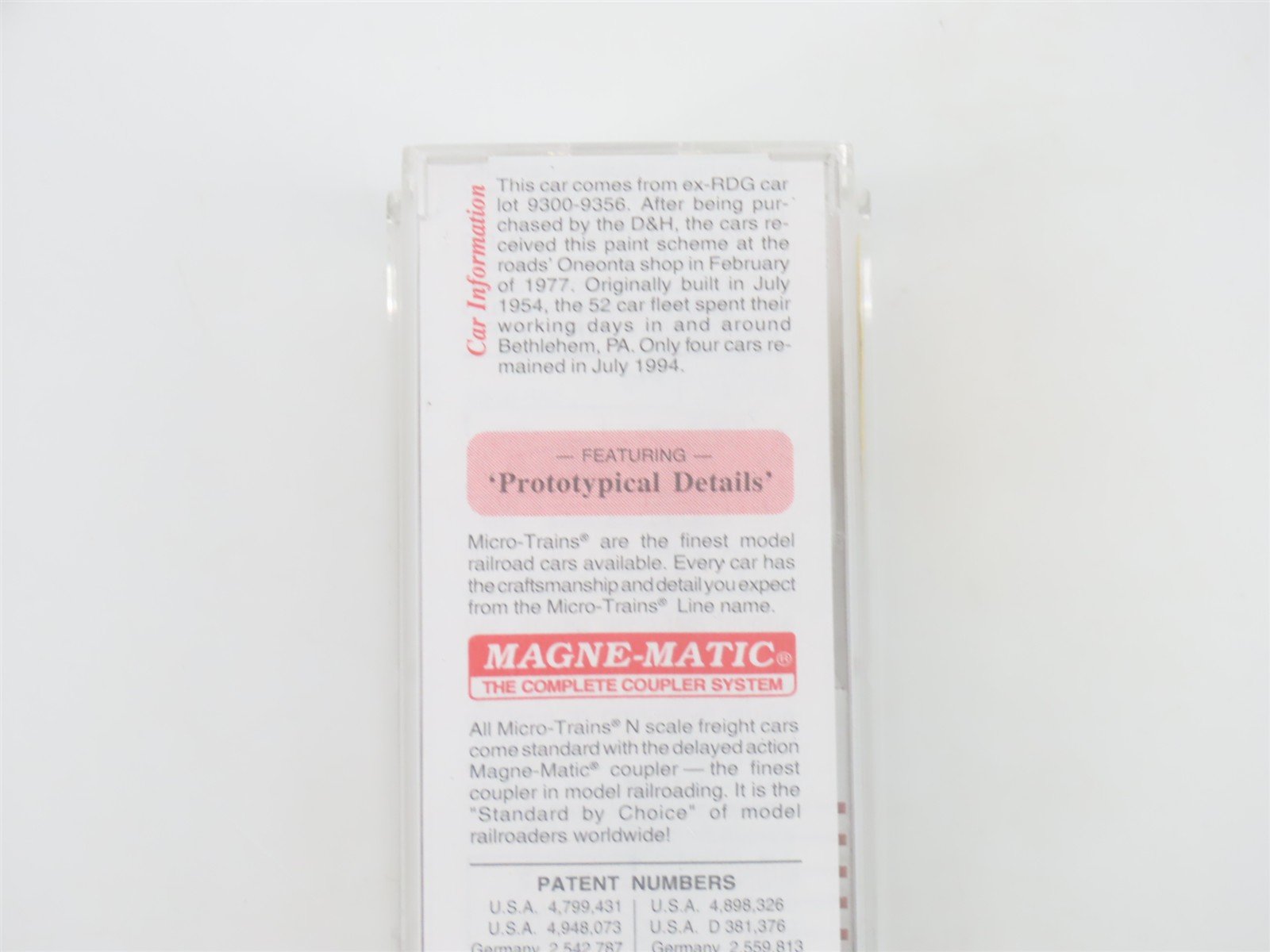 N Scale Micro-Trains MTL 45210 D&H Delaware & Hudson 50' Flat Car #16509