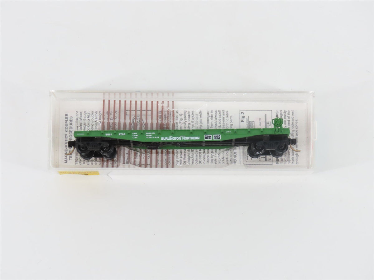 N Scale Micro-Trains MTL 45200 BN Burlington Northern 50&#39; Flat Car #612765