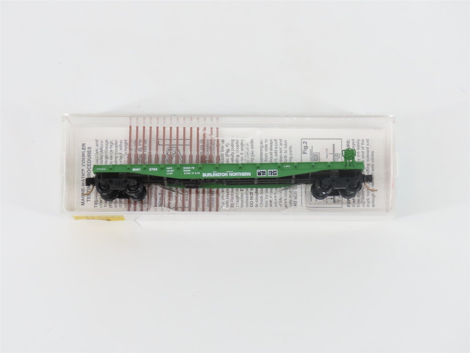 N Scale Micro-Trains MTL 45200 BN Burlington Northern 50' Flat Car #612765