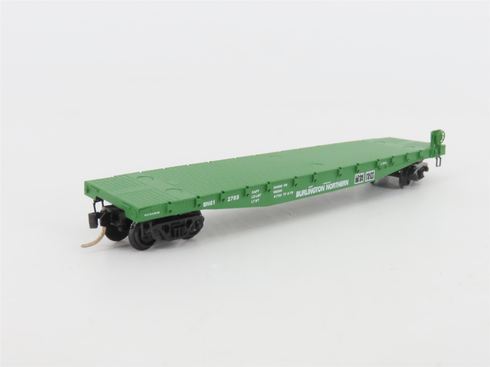 N Scale Micro-Trains MTL 45200 BN Burlington Northern 50' Flat Car #612765