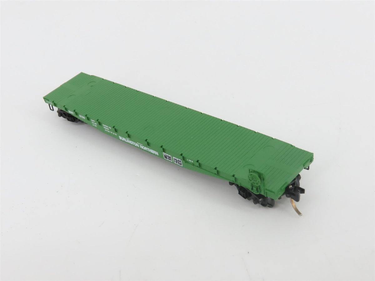 N Scale Micro-Trains MTL 45200 BN Burlington Northern 50&#39; Flat Car #612765