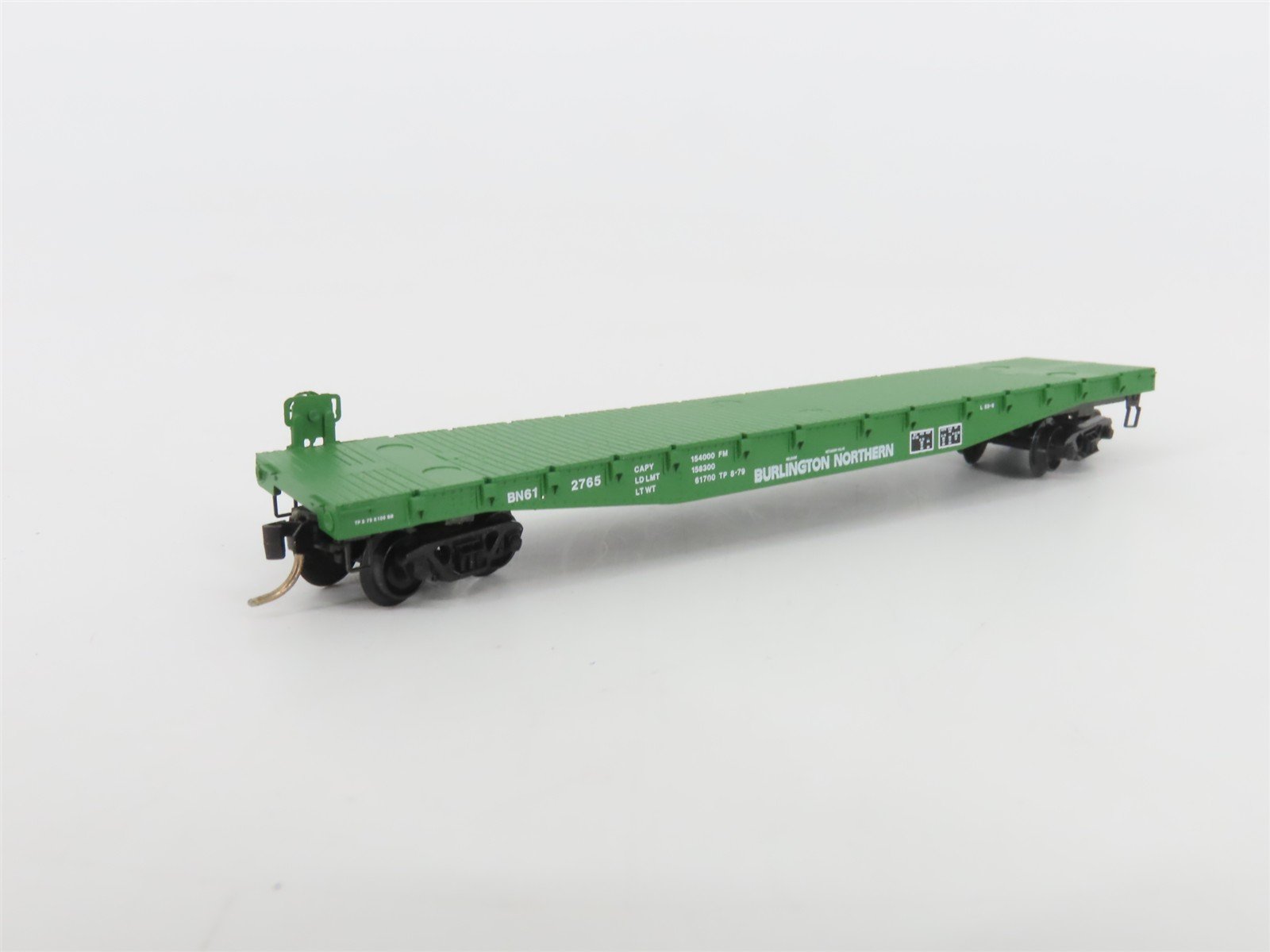 N Scale Micro-Trains MTL 45200 BN Burlington Northern 50' Flat Car #612765
