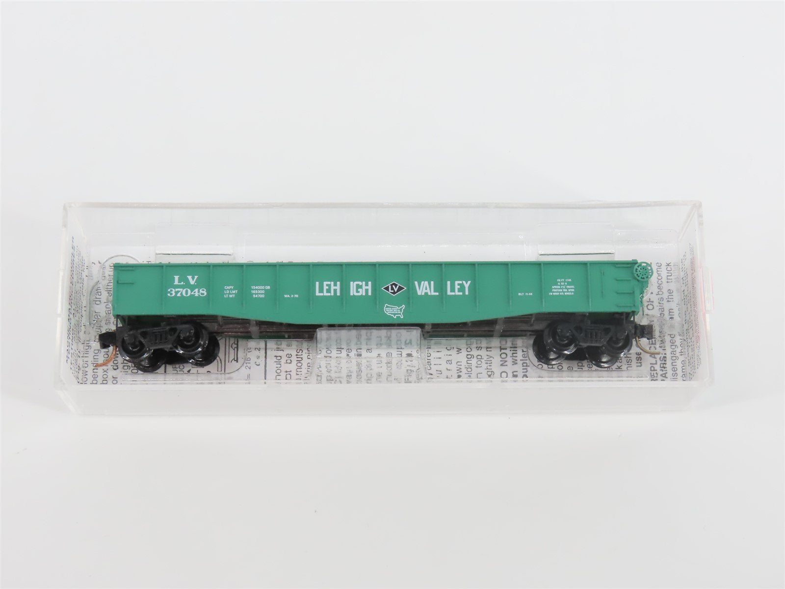 N Scale Micro-Trains MTL 46380 LV Lehigh Valley Railroad 50' Gondola #37048