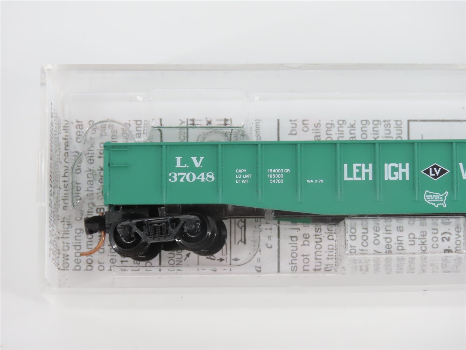 N Scale Micro-Trains MTL 46380 LV Lehigh Valley Railroad 50' Gondola #37048