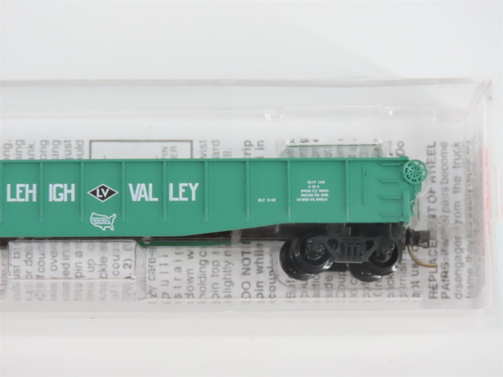 N Scale Micro-Trains MTL 46380 LV Lehigh Valley Railroad 50' Gondola #37048