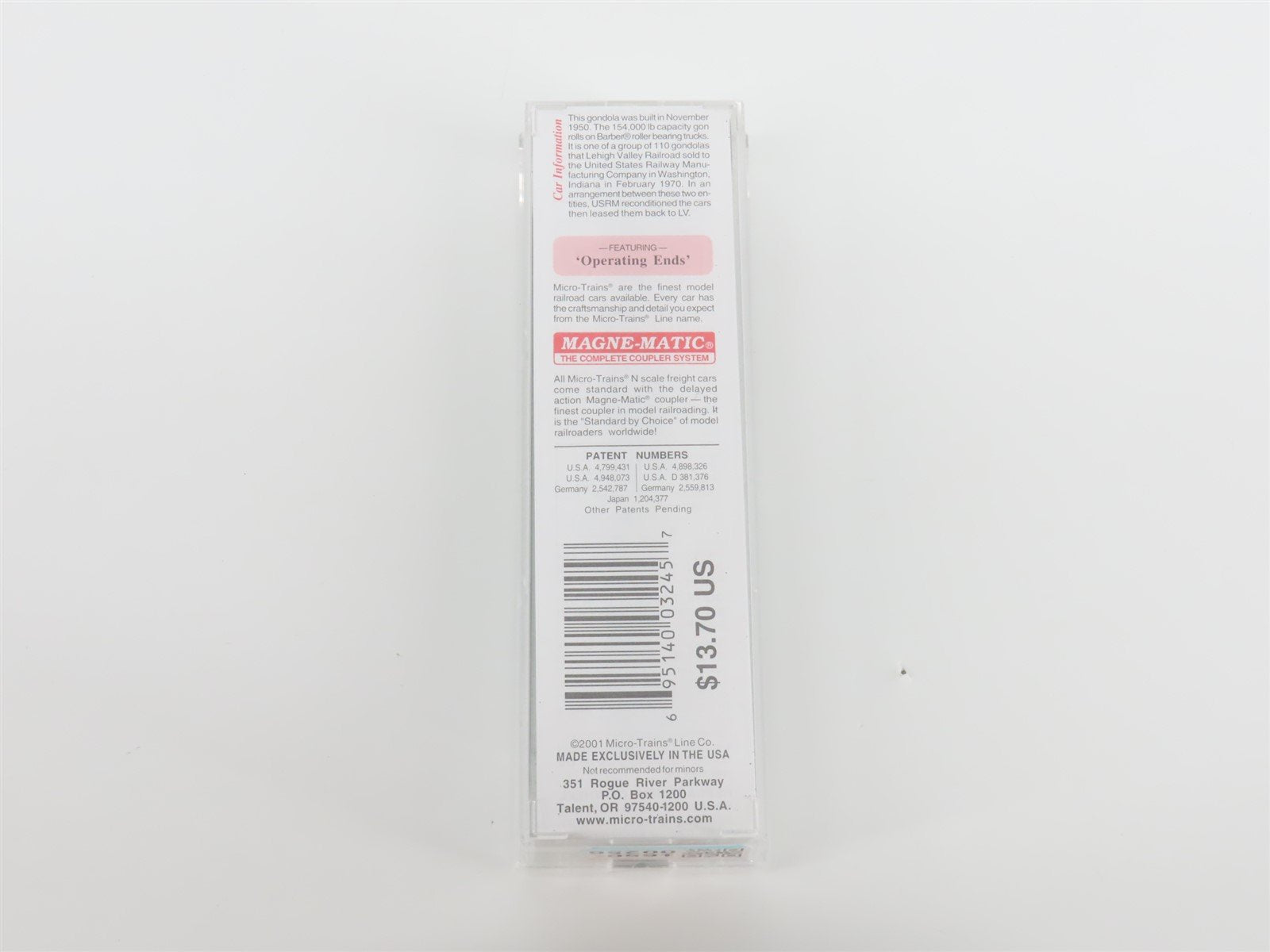 N Scale Micro-Trains MTL 46380 LV Lehigh Valley Railroad 50' Gondola #37048