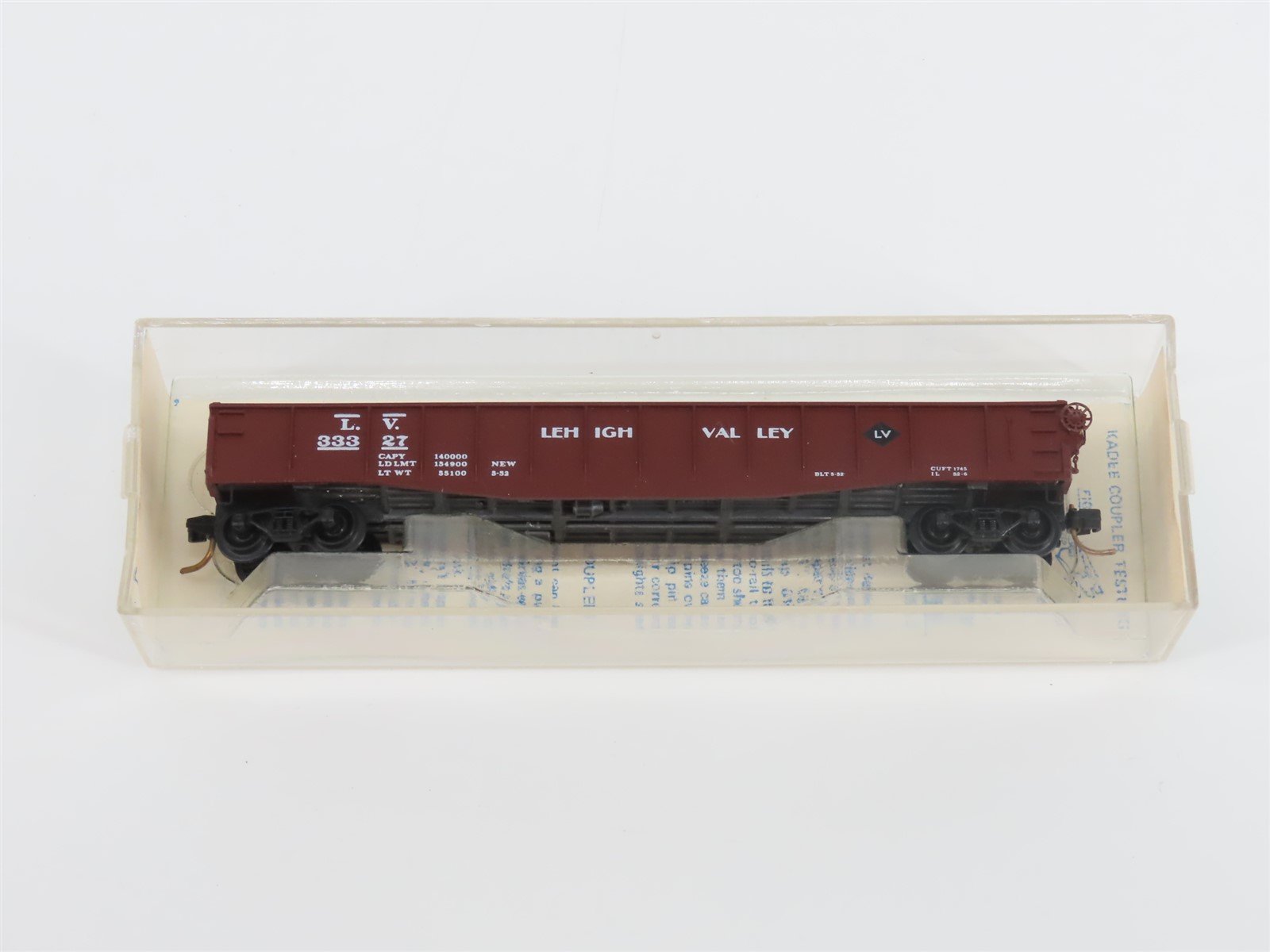 N Scale Kadee Micro-Trains MTL 46510 LV Lehigh Valley 50' Gondola #33327