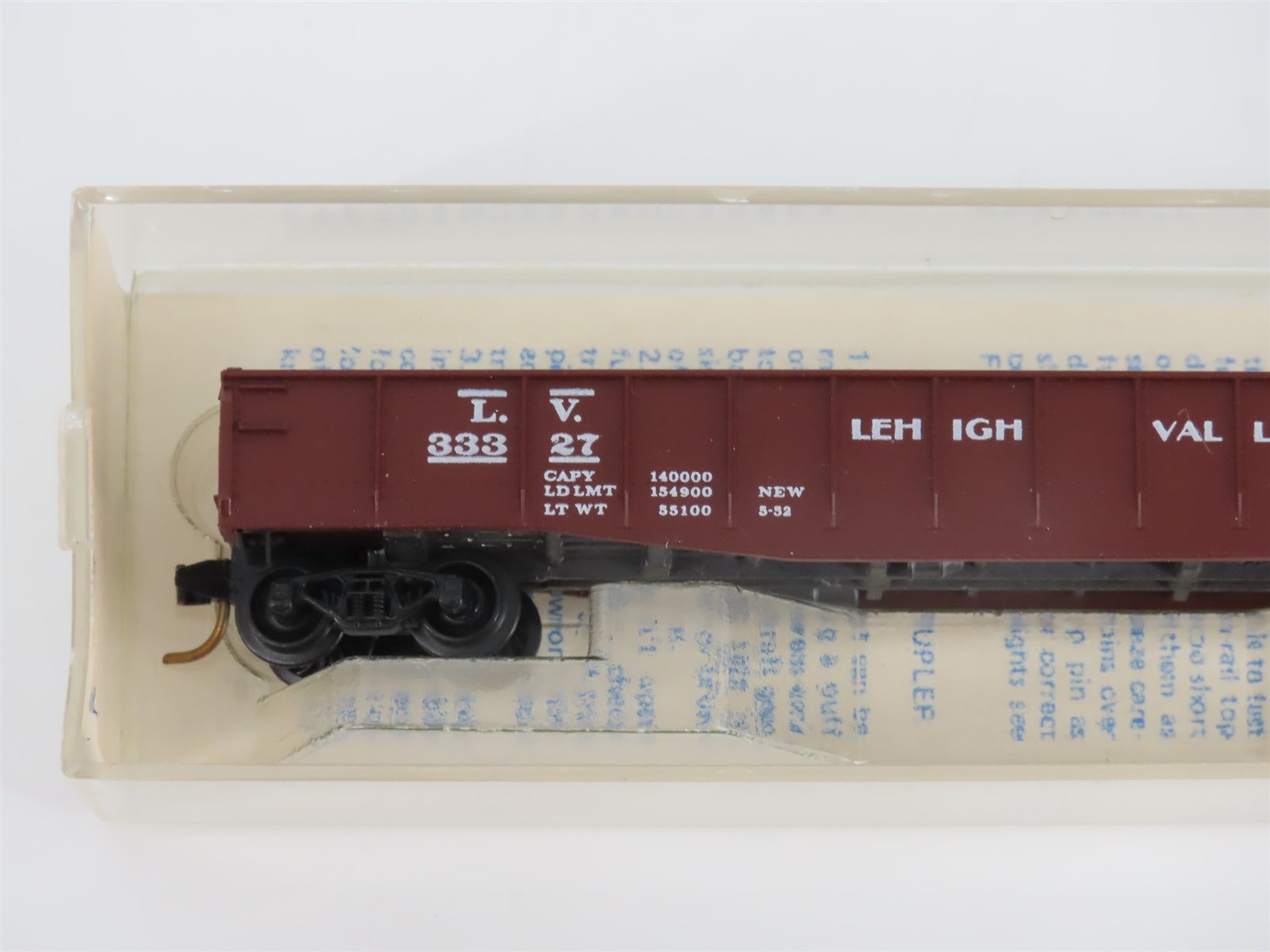 N Scale Kadee Micro-Trains MTL 46510 LV Lehigh Valley 50' Gondola #33327