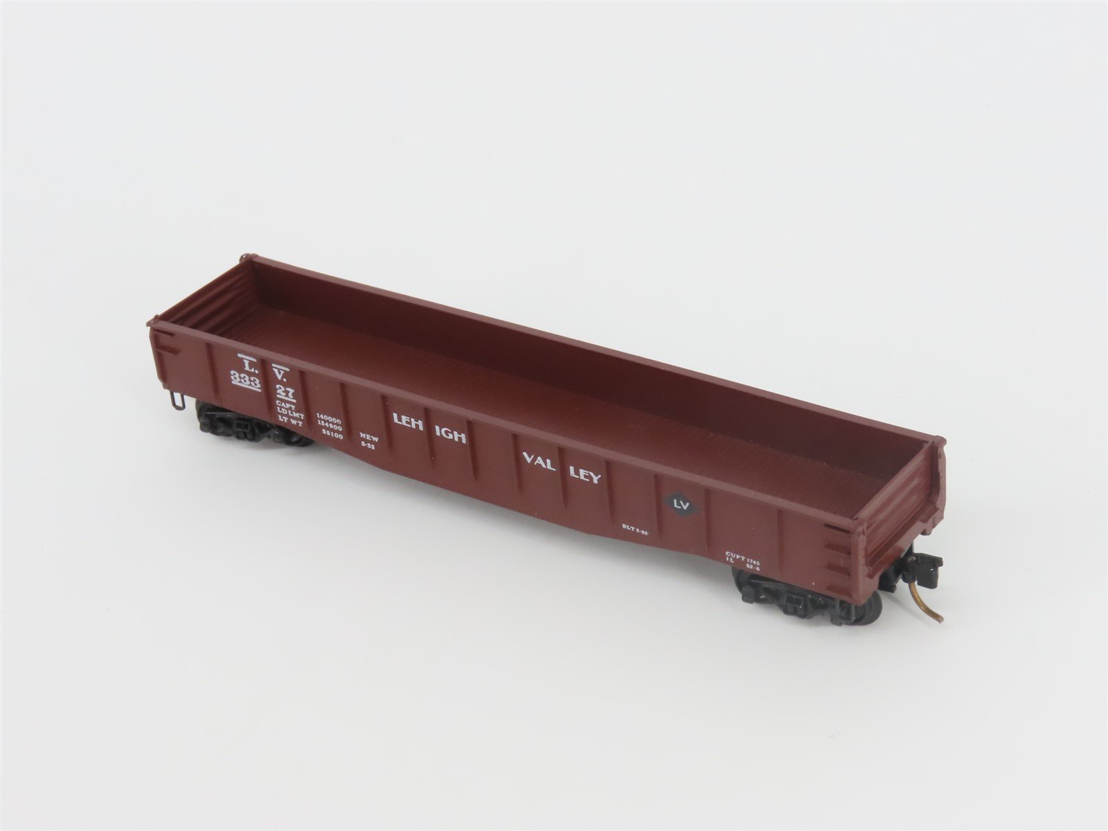 N Scale Kadee Micro-Trains MTL 46510 LV Lehigh Valley 50' Gondola #33327
