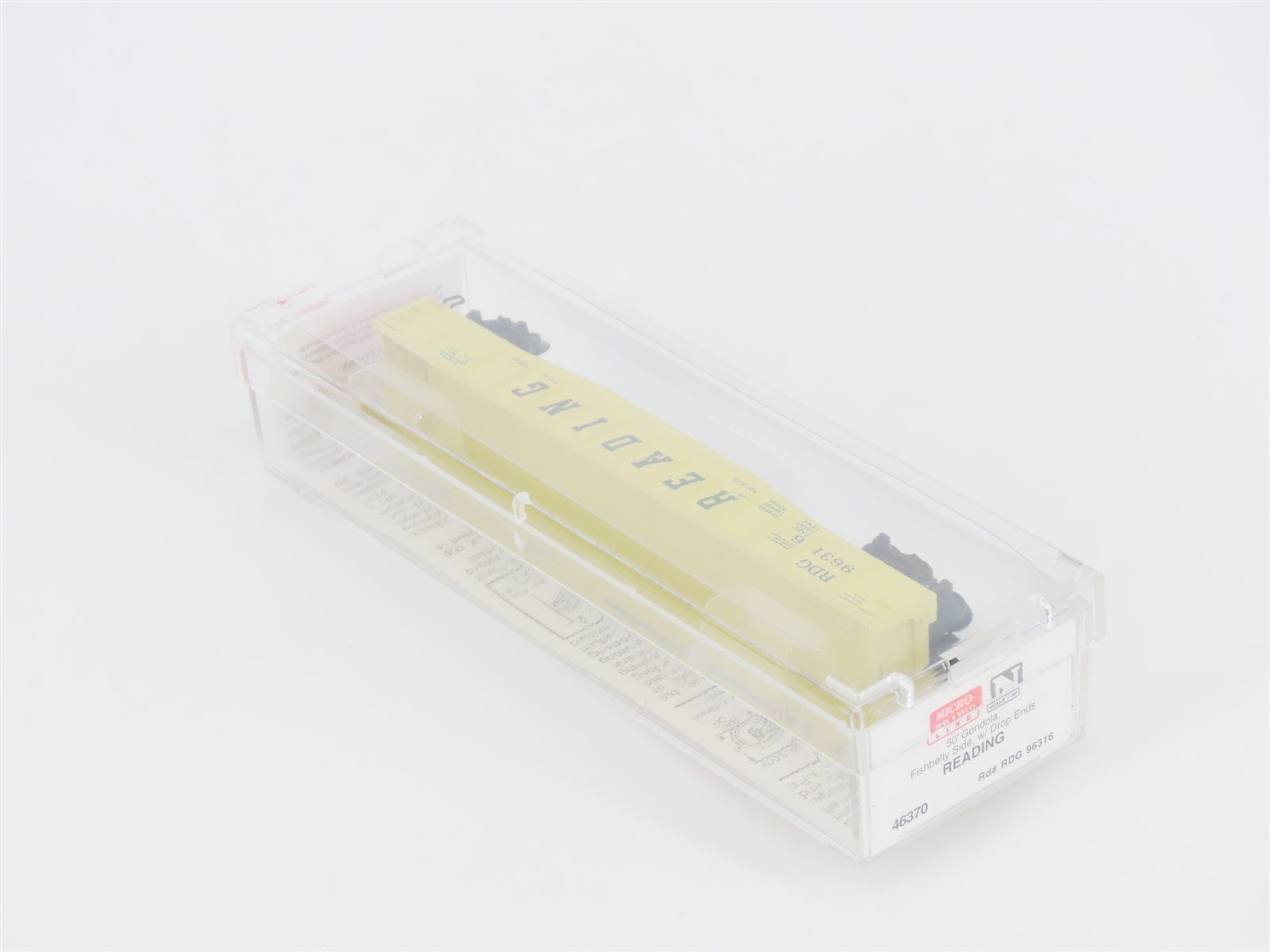 N Scale Micro-Trains MTL 46370 RDG Reading 50' Gondola #96316