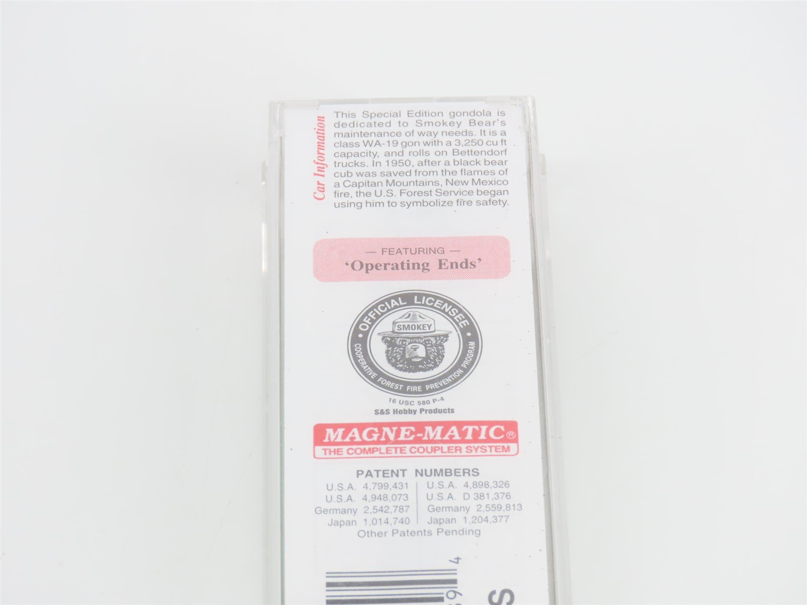 N Scale Micro-Trains MTL 46360 FP Fire Prevention Smokey Bear Gondola #X121053