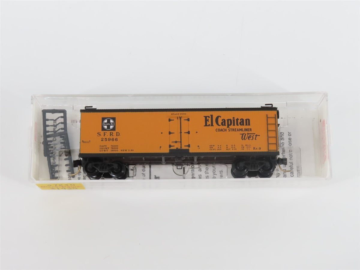 N Scale Micro-Trains MTL 47240 SFRD Santa Fe El Capitan 40&#39; Reefer #25966