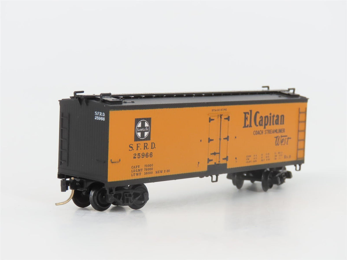 N Scale Micro-Trains MTL 47240 SFRD Santa Fe El Capitan 40&#39; Reefer #25966