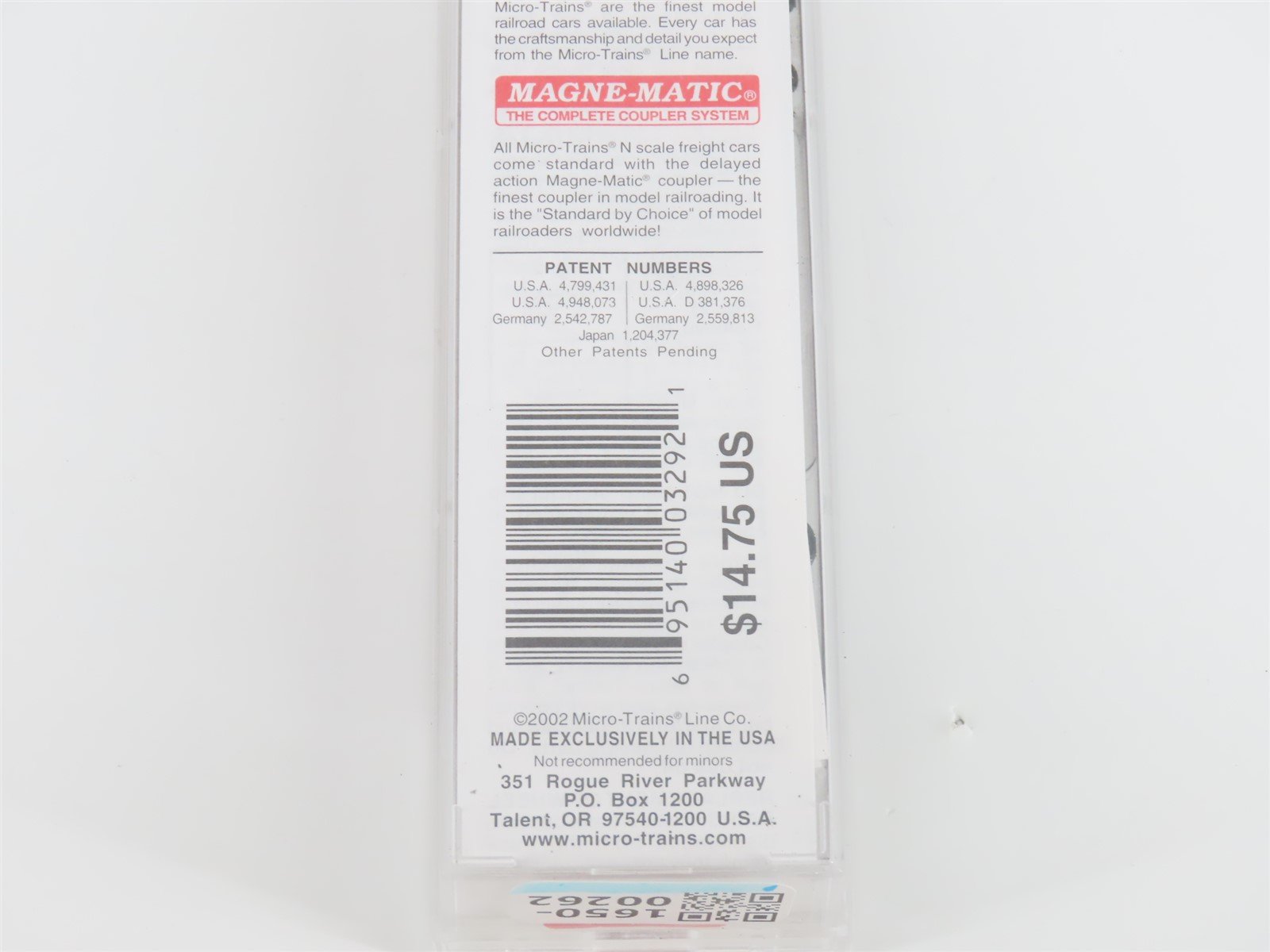 N Micro-Trains MTL 47200 CNR Canadian National 