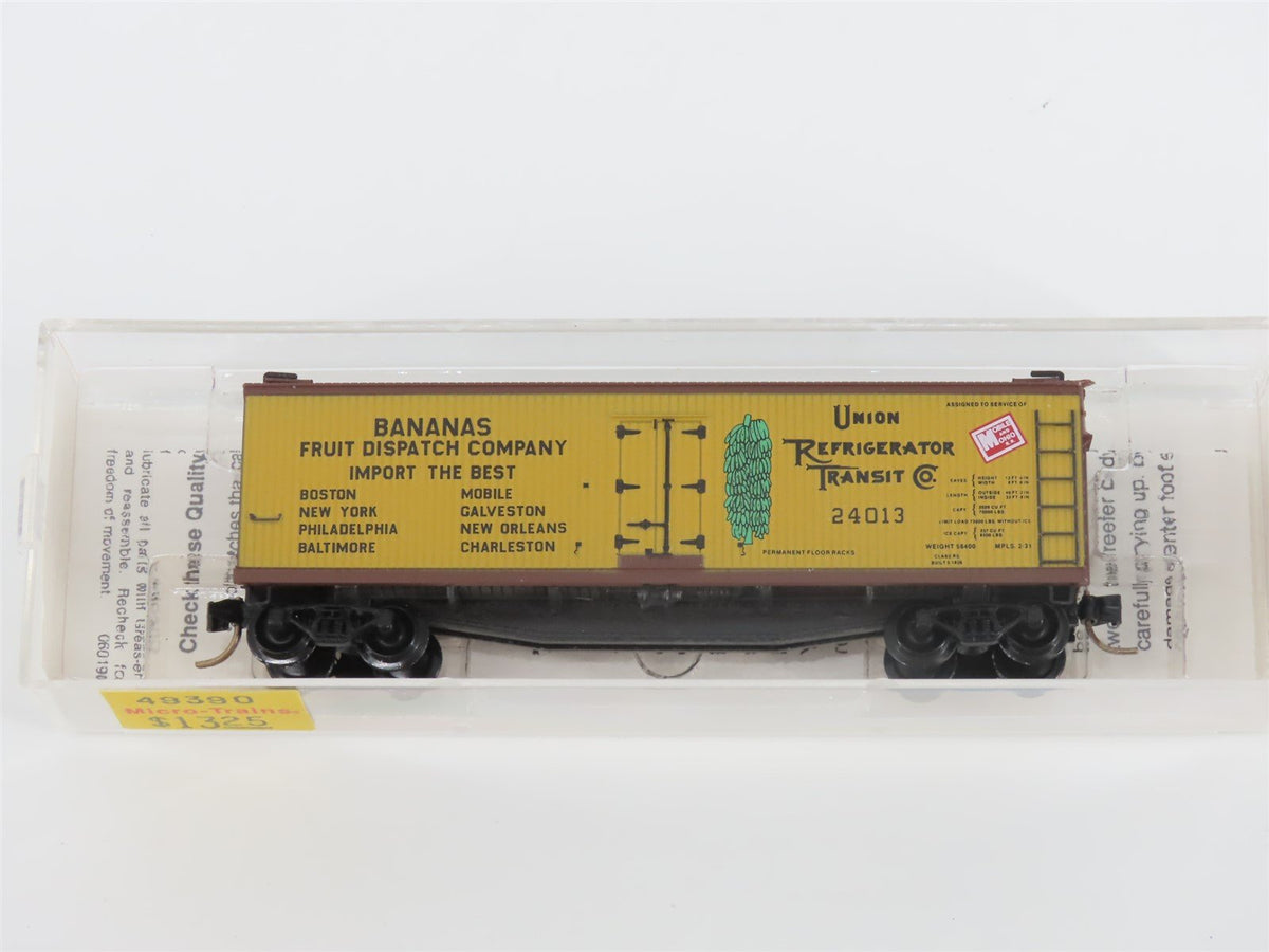 N Scale Micro-Trains MTL 49390 URTC Bananas Fruit Dispatch 40&#39; Reefer #24013
