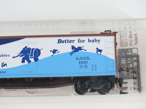 N Scale Micro-Trains MTL 49330 GSVX Gerber Products 40' Wood Reefer #1001