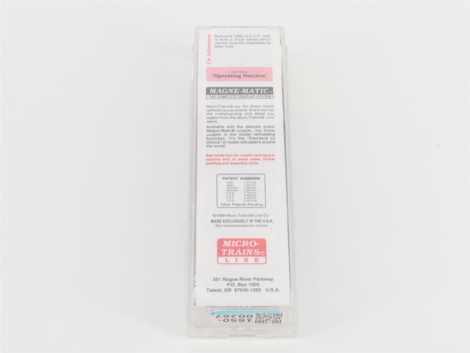 N Scale Micro-Trains MTL 49330 GSVX Gerber Products 40' Wood Reefer #1001