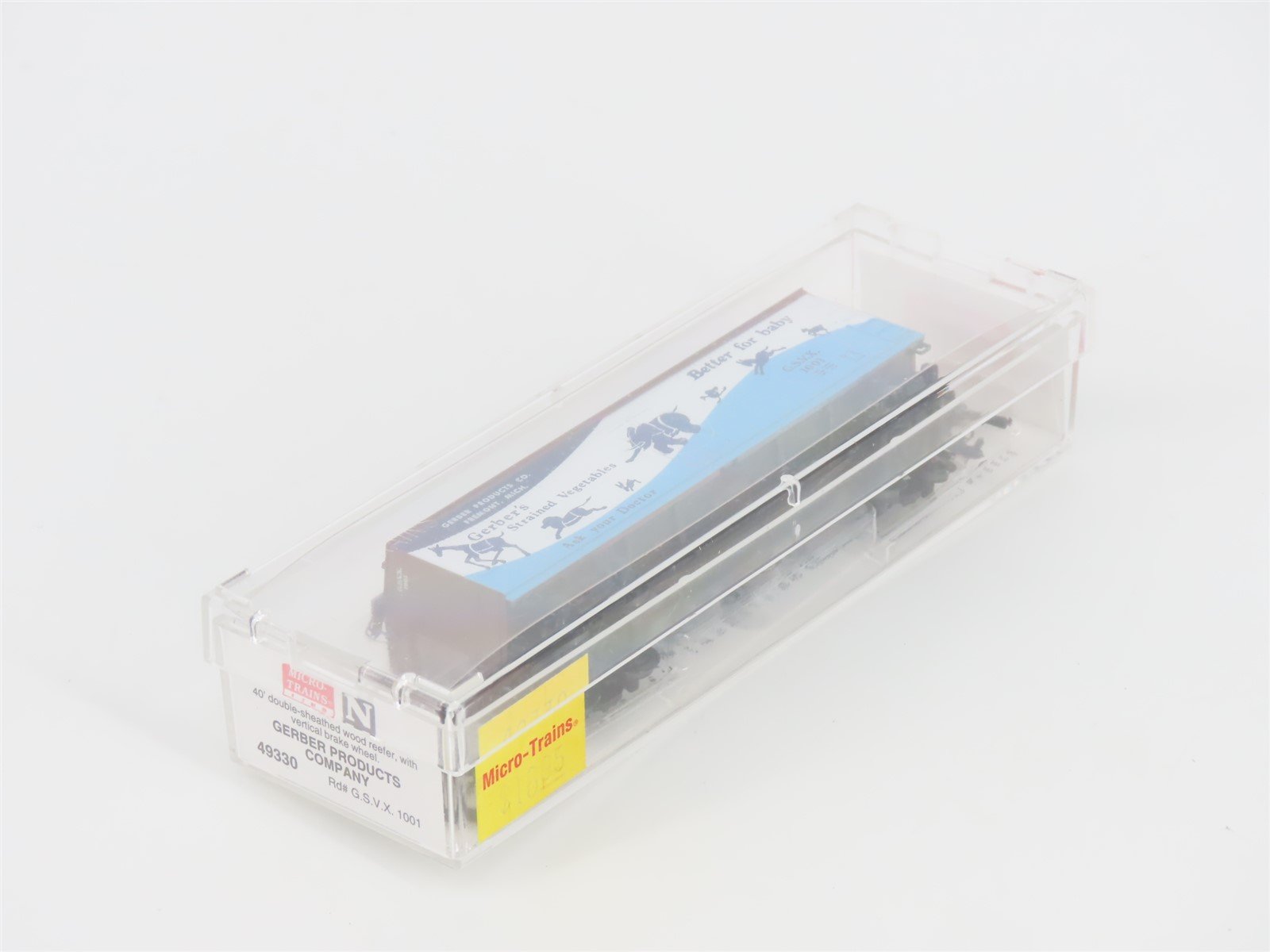 N Scale Micro-Trains MTL 49330 GSVX Gerber Products 40' Wood Reefer #1001