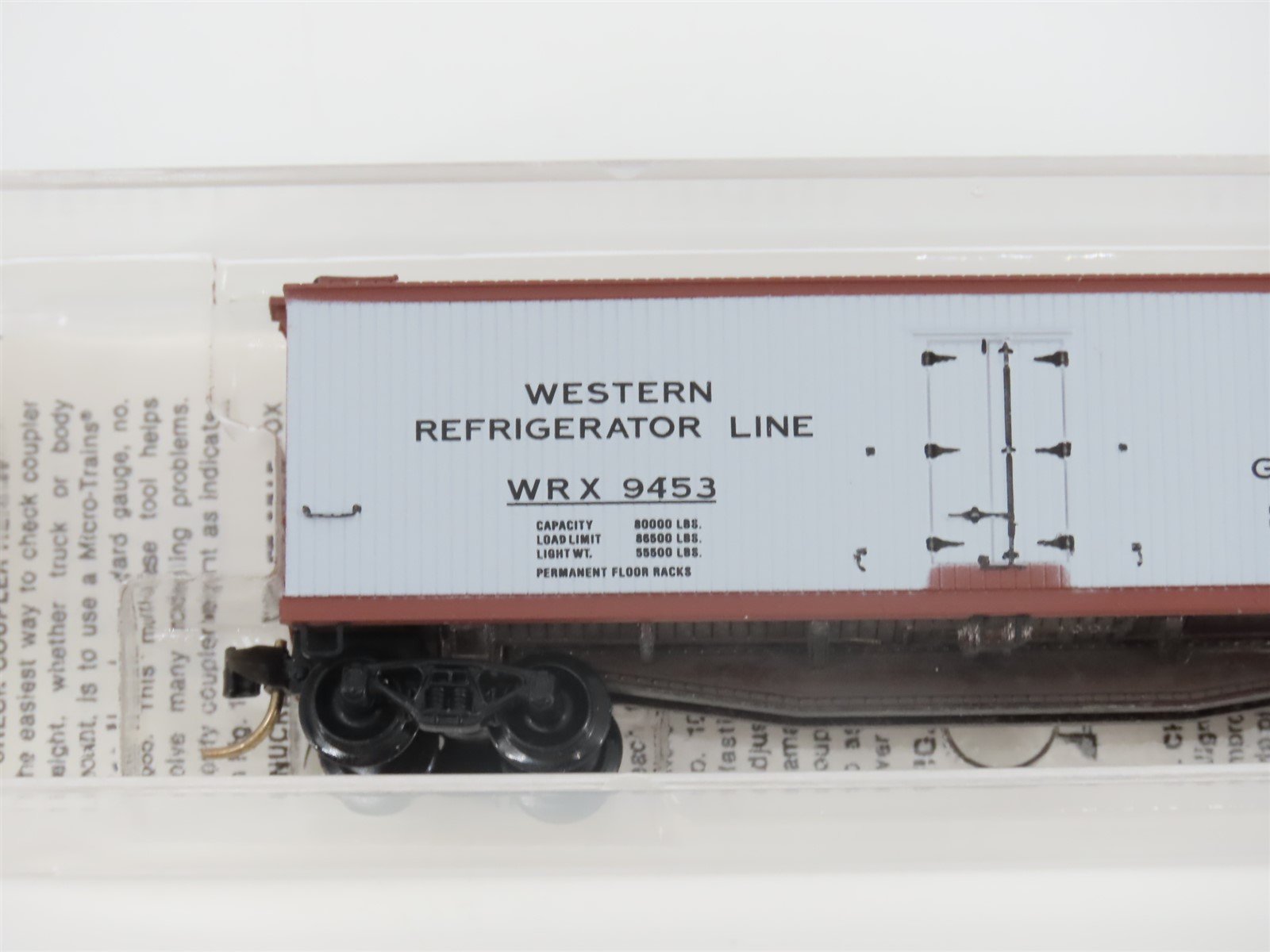N Scale Micro-Trains MTL 49320 WRX Green Bay Route 40' Wood Reefer #9453