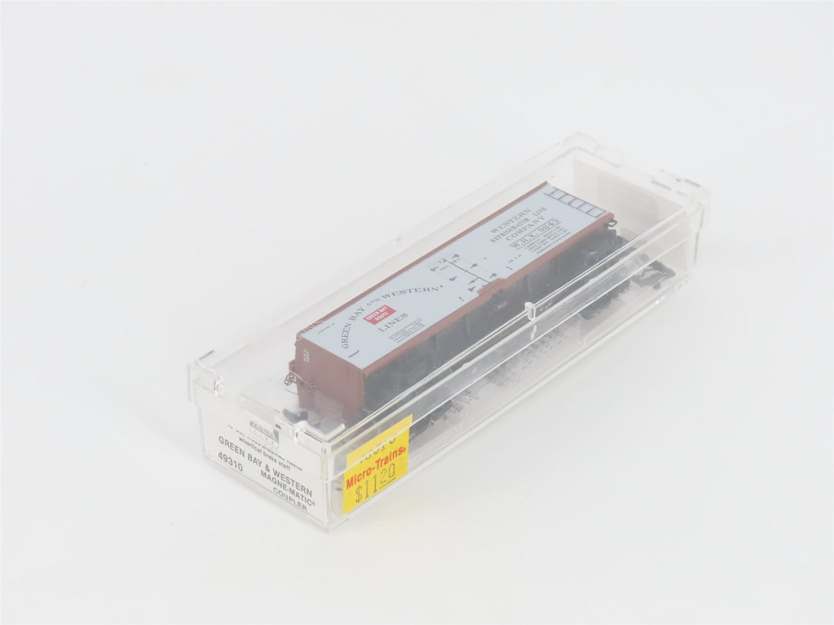 N Scale Micro-Trains MTL 49310 WRX Green Bay Route 40&#39; Wood Reefer #9243