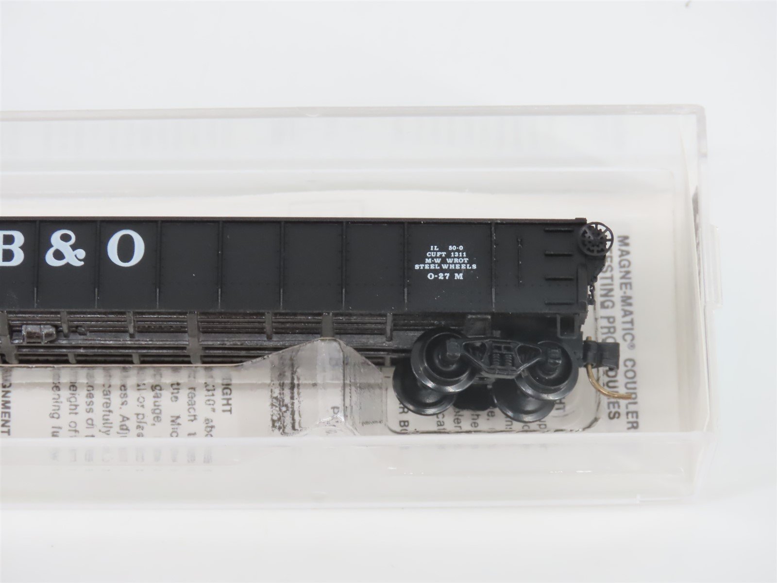 N Scale Micro-Trains MTL 48020 B&O Baltimore & Ohio 50' Gondola #557100