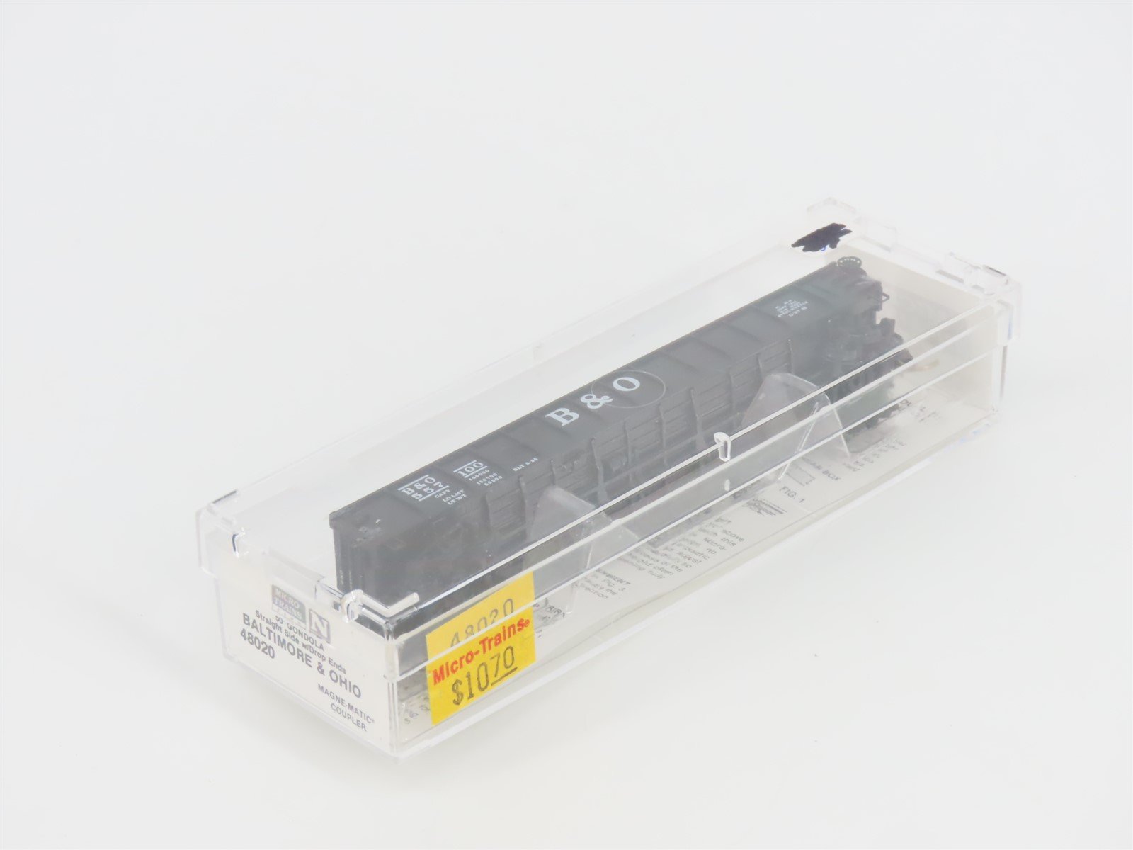 N Scale Micro-Trains MTL 48020 B&O Baltimore & Ohio 50' Gondola #557100