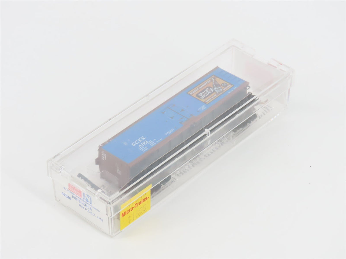 N Scale Micro-Trains MTL 47340 PCEX Pepsi-Cola 40&#39; Wood Reefer #4702